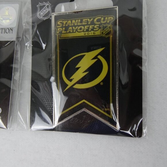 4 TAMPA BAY LIGHTNING & Hockey Lapel Pins NHL Tie Tack 2016 2018 - Picture 10 of 11